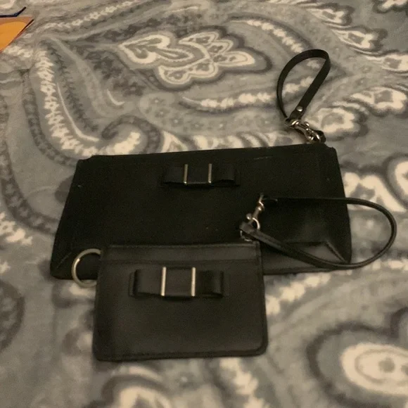 Coach wallet/wristlet with matching Id holder black - Picture 6 of 10